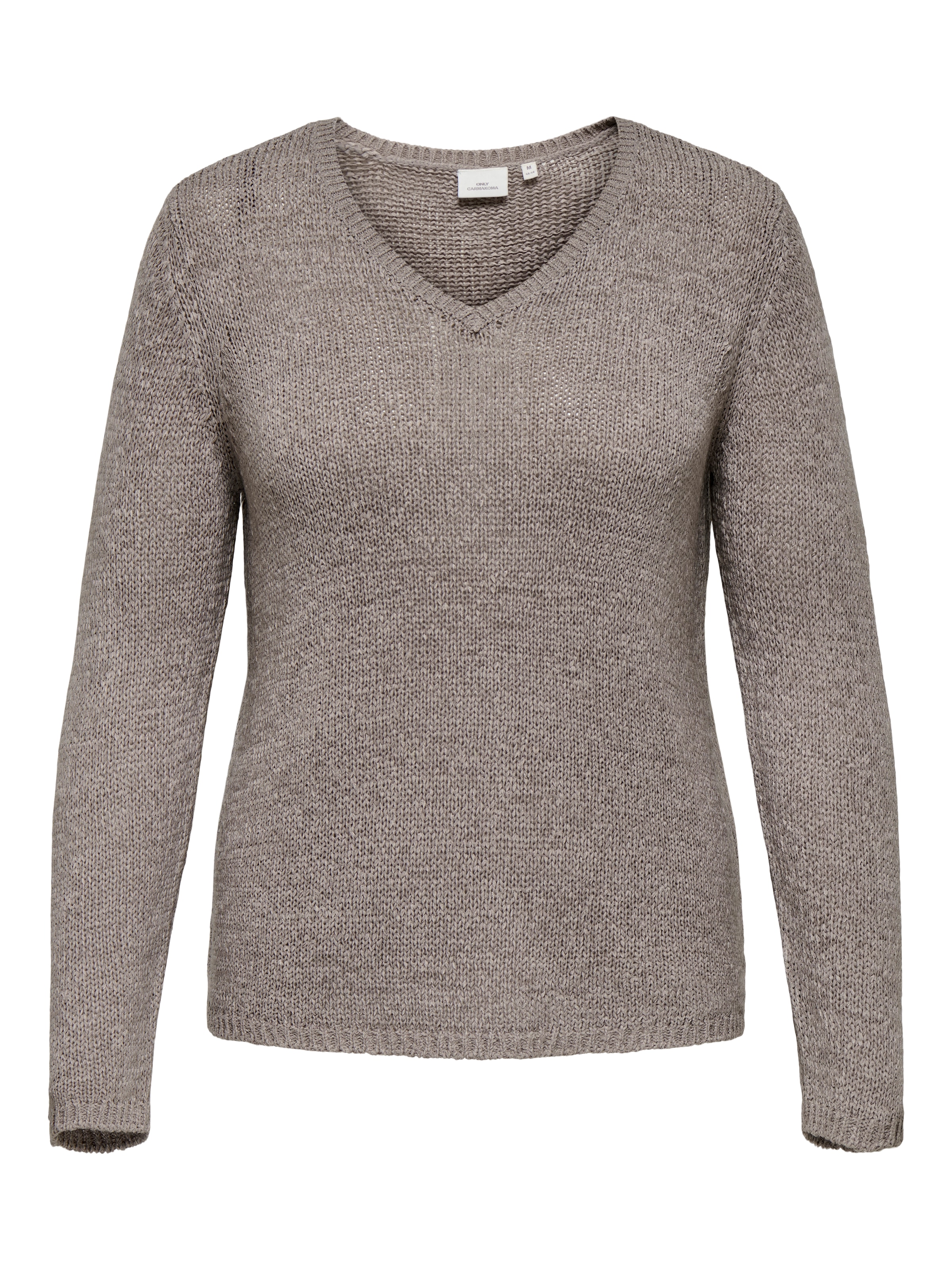 ONLY CARMAKOMA V-Ausschnitt-Pullover »CARGEENA L/S V-NECK KNT NOOS«