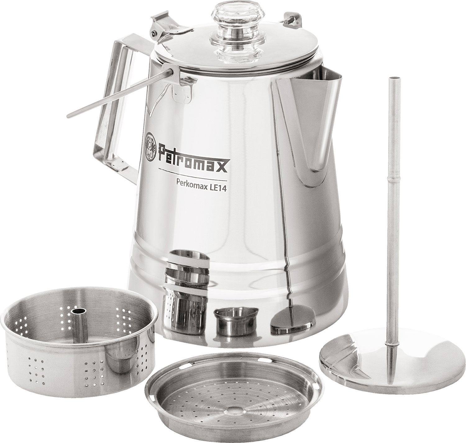 Petromax Perkomax LE14 Edelstahl Kaffee Perkolator 1,5 Liter