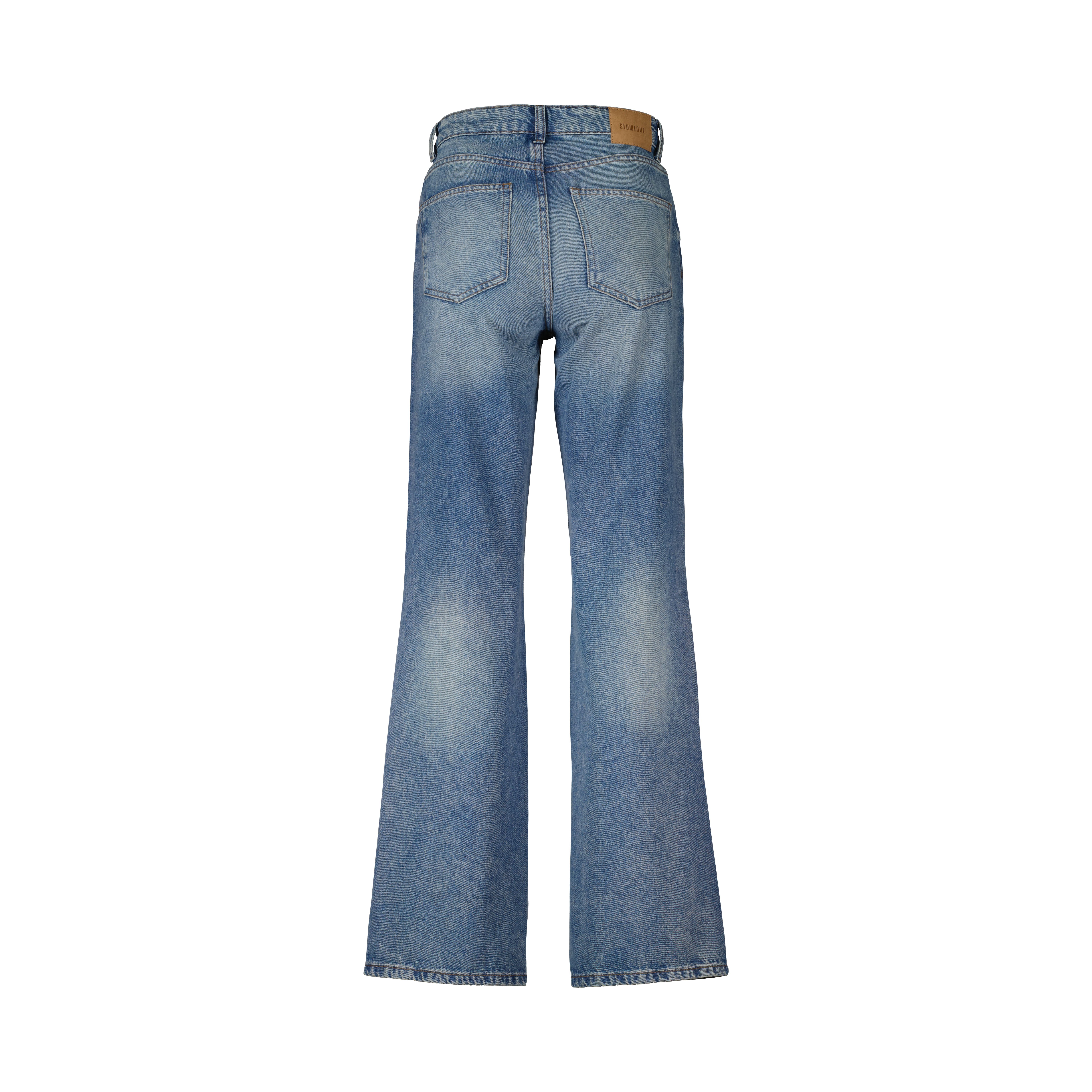 Calça jeans de corte regular - Azul