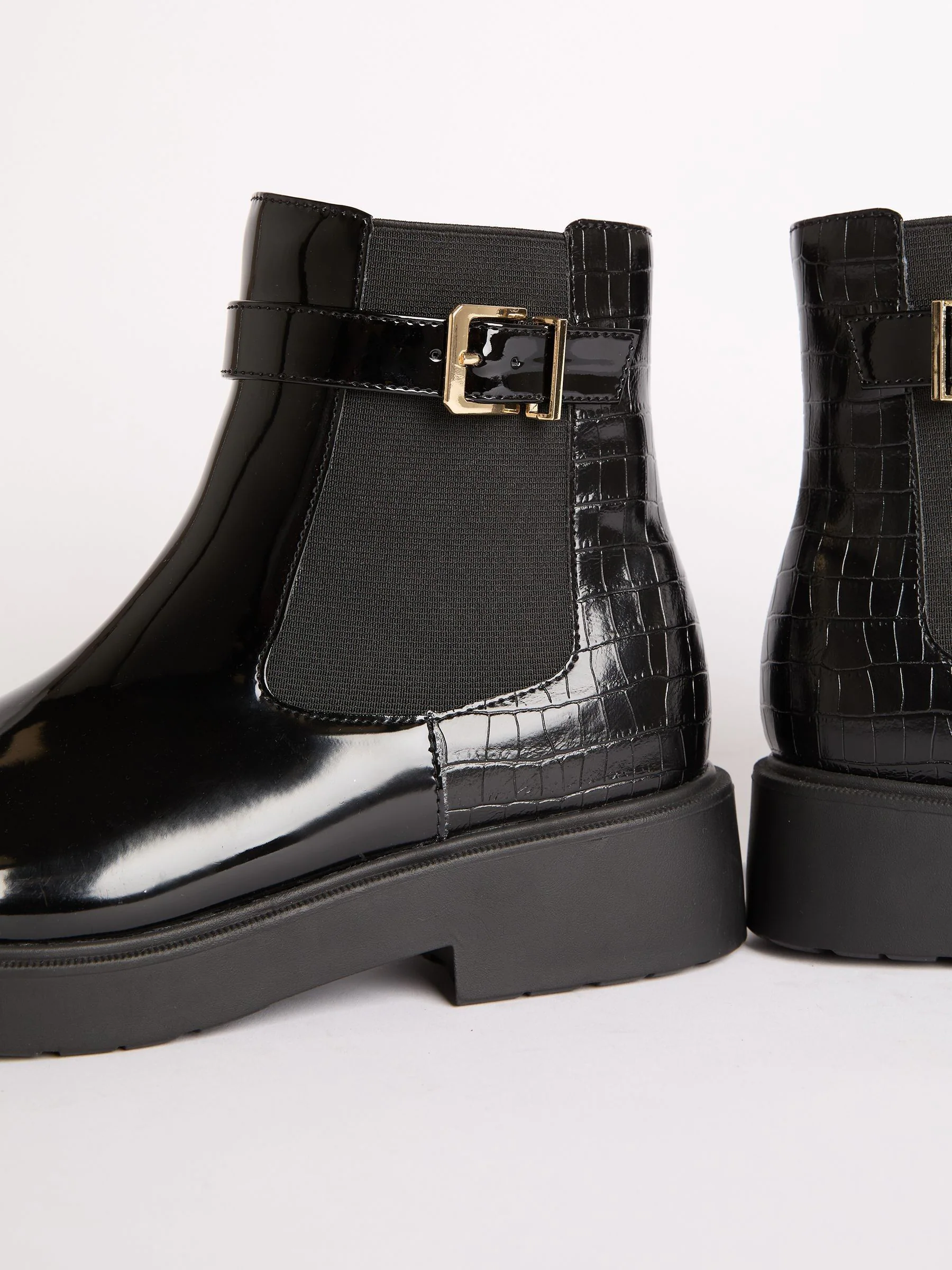 Lipsy Chelsea Boots met imitatiekrokodileffect