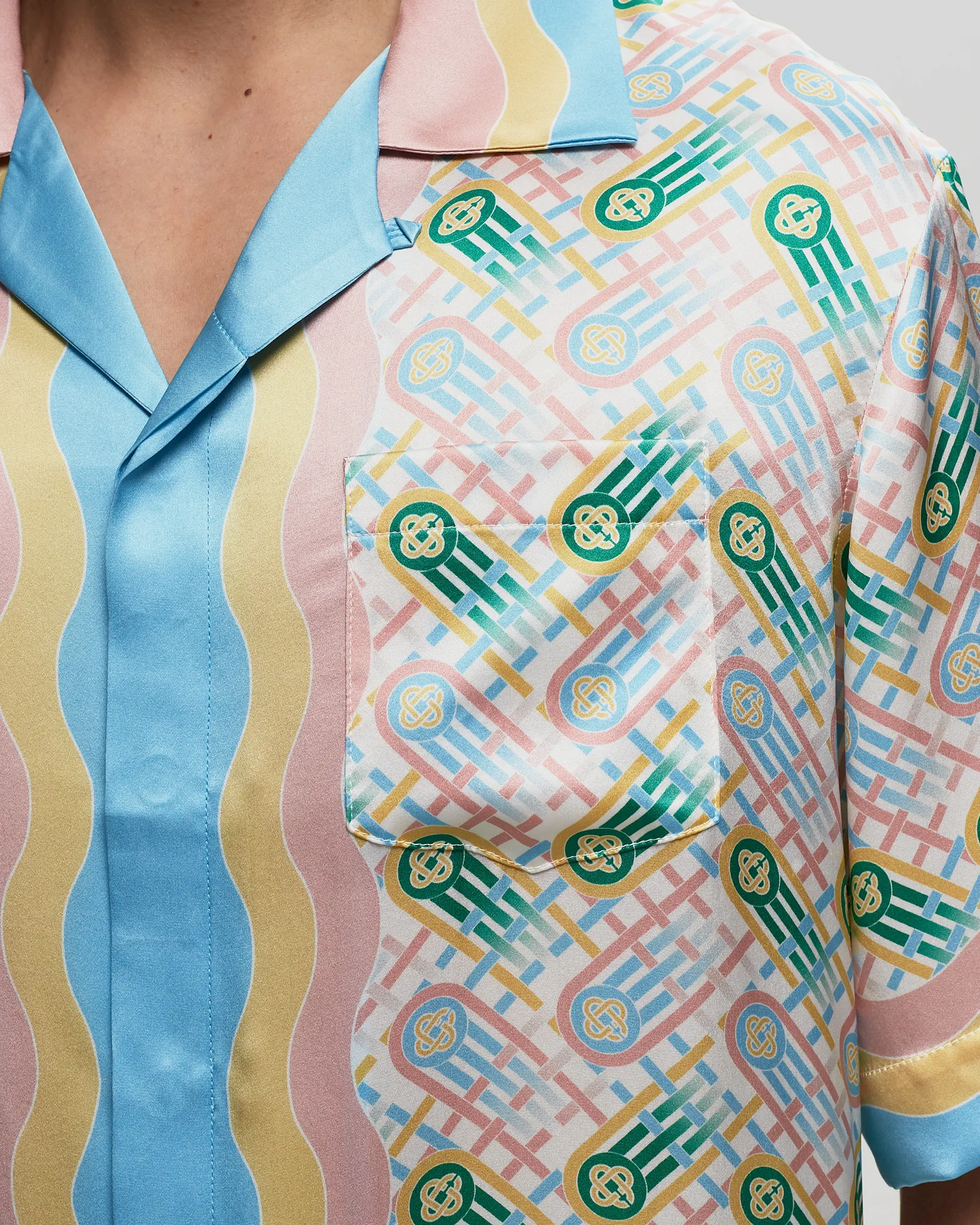 Casablanca CUBAN COLLAR SHORT SLEEVE SHIRT