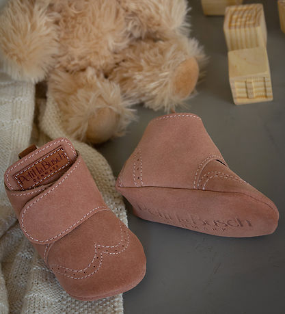 Petit La Busch Leder-Krabbelschuhe - Light Rosa