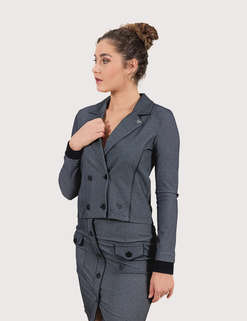 HBT POWER BOOST | VESTE FEMME GLASGOW COURTE GRIS