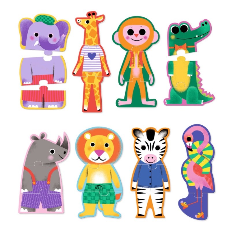 Djeco dj08242 Puzzel Trio - Savana