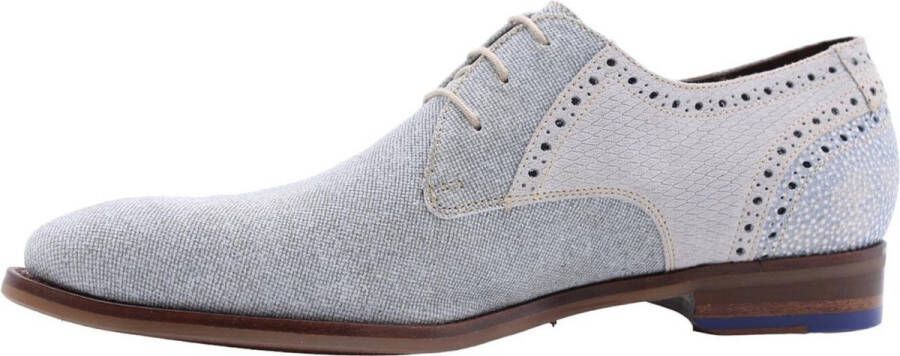 Floris van bommel 30361 De Stapper 39.11 Light Grey G+ Wijdte Veterschoenen
