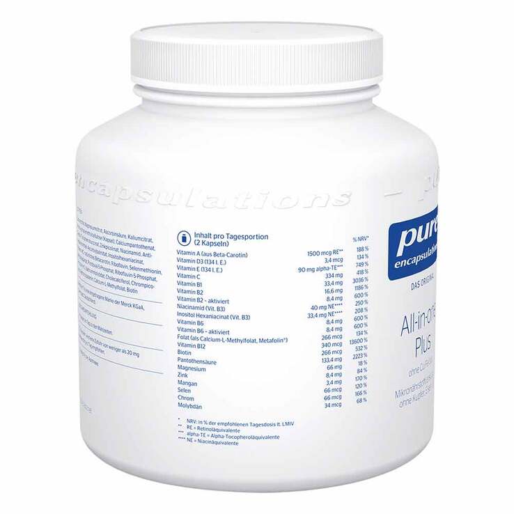 Pure Encapsulations all-in-one Plus ohne Cu / Fe / Jod, 180 St