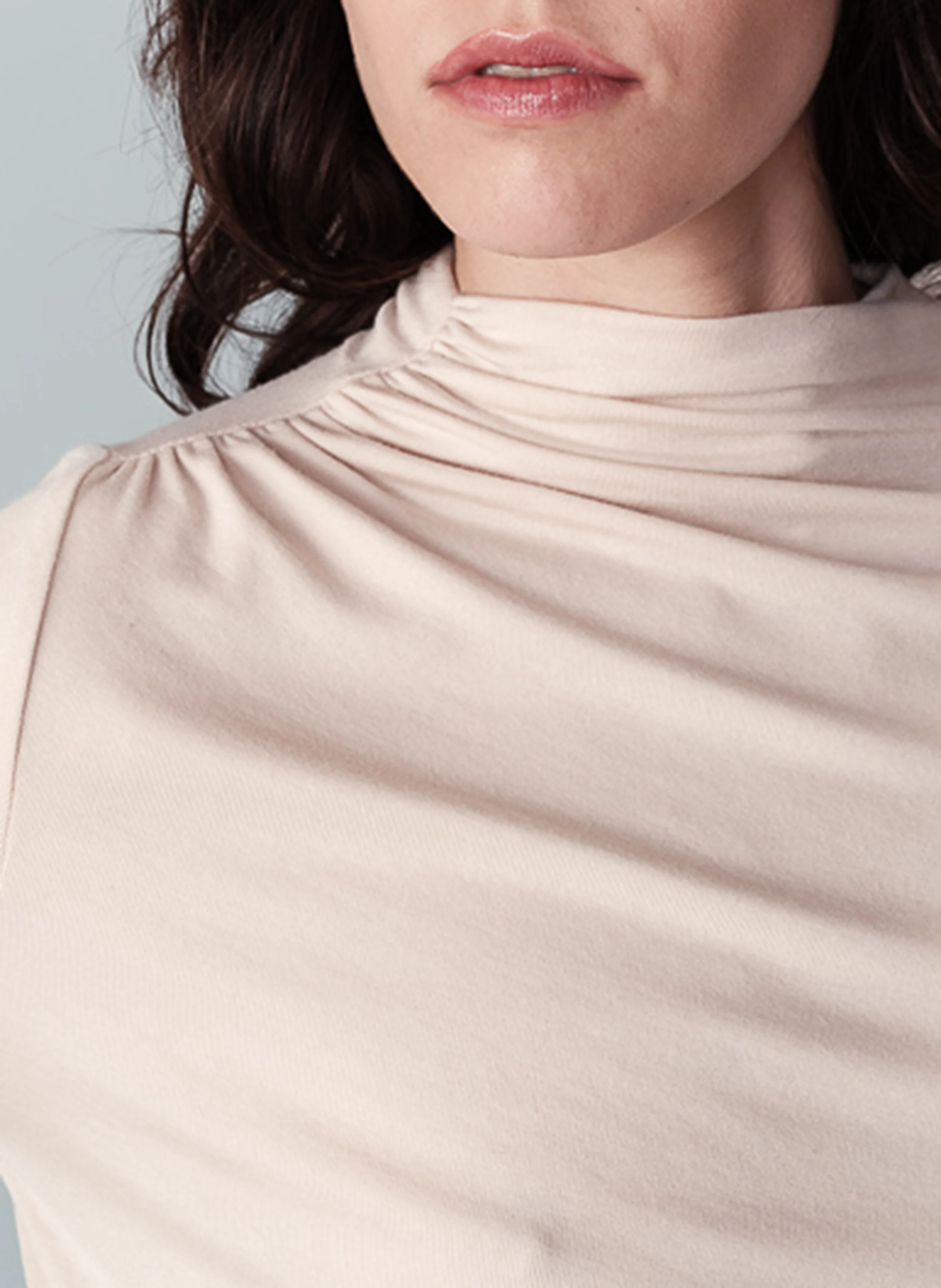 NOON - Top manches longues drapé à fronces | Beige