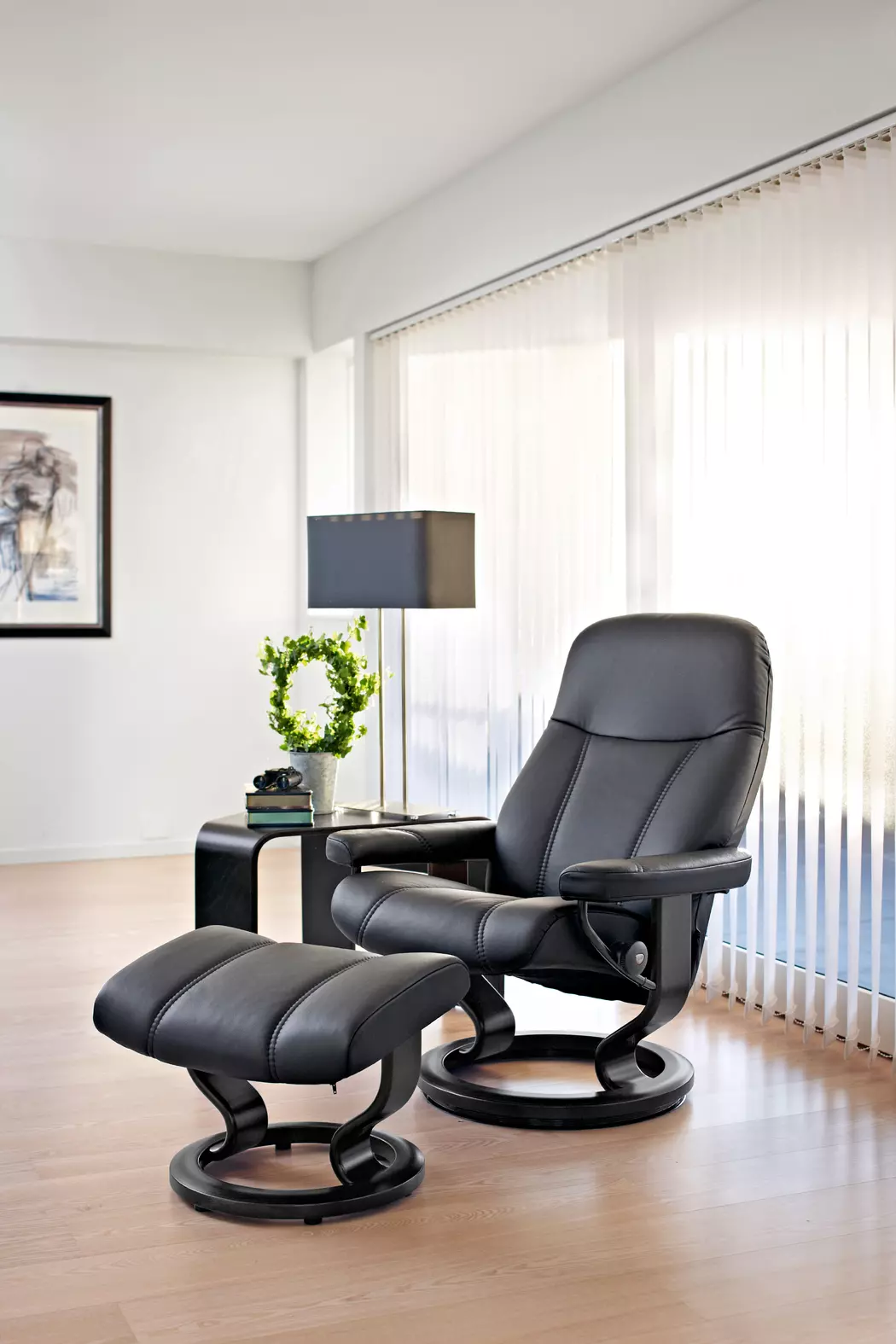 Sessel mit Hocker M Consul Classic *Aktion*
