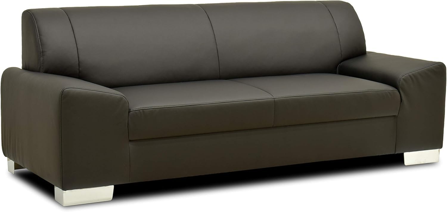 DOMO. collection Sofa Alisson, 3er Couch, 3-Sitzer, 3er Garnitur, Polstergarnitur 199 x 83 x 75 cm (BxTxH), in schwarz
