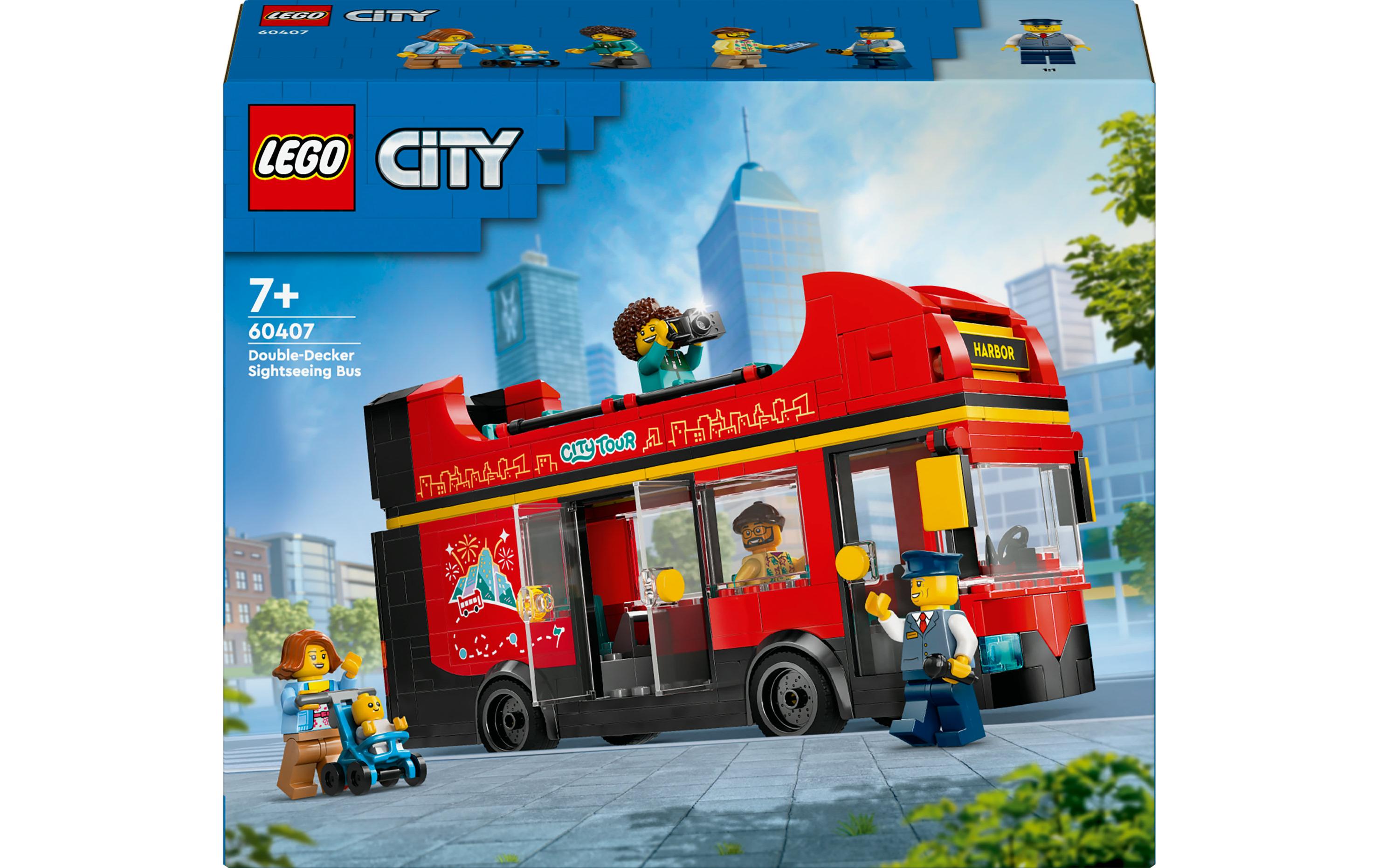 City Doppeldeckerbus 60407Bau- und Spielset für abenteuerliche Stadtrundfahrten