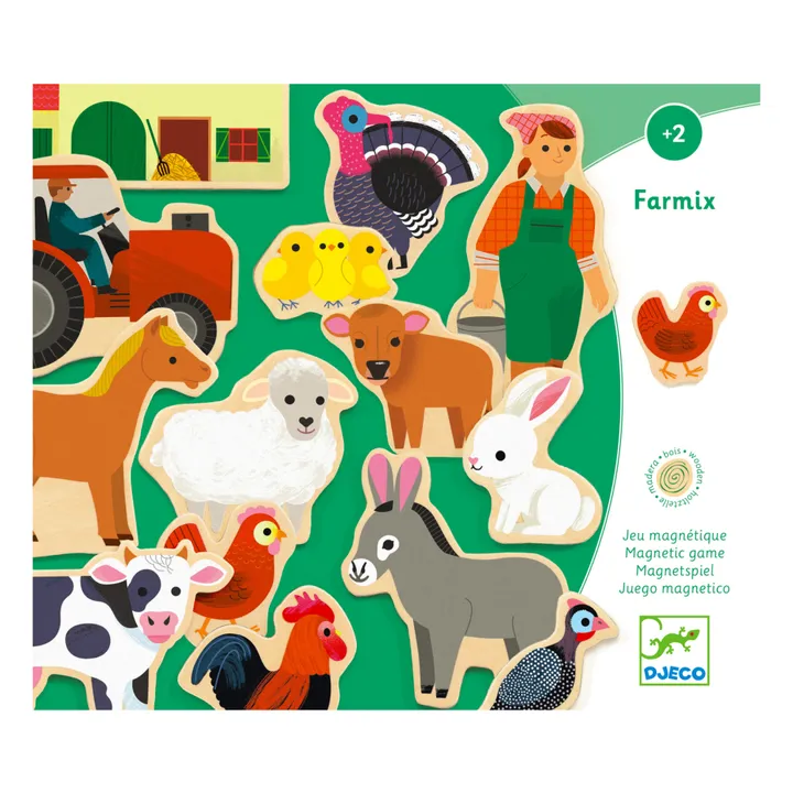 Djeco Magnets en bois Farmix