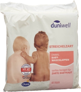 DUNIWELL Baby Waschlappen, 40 Stück
