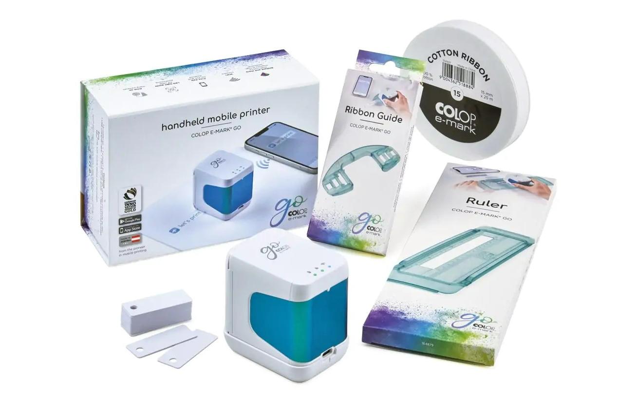Beschriftungsgerät Colop E-Mark Go Set<br>Mini Drucker für Kreative Ideen