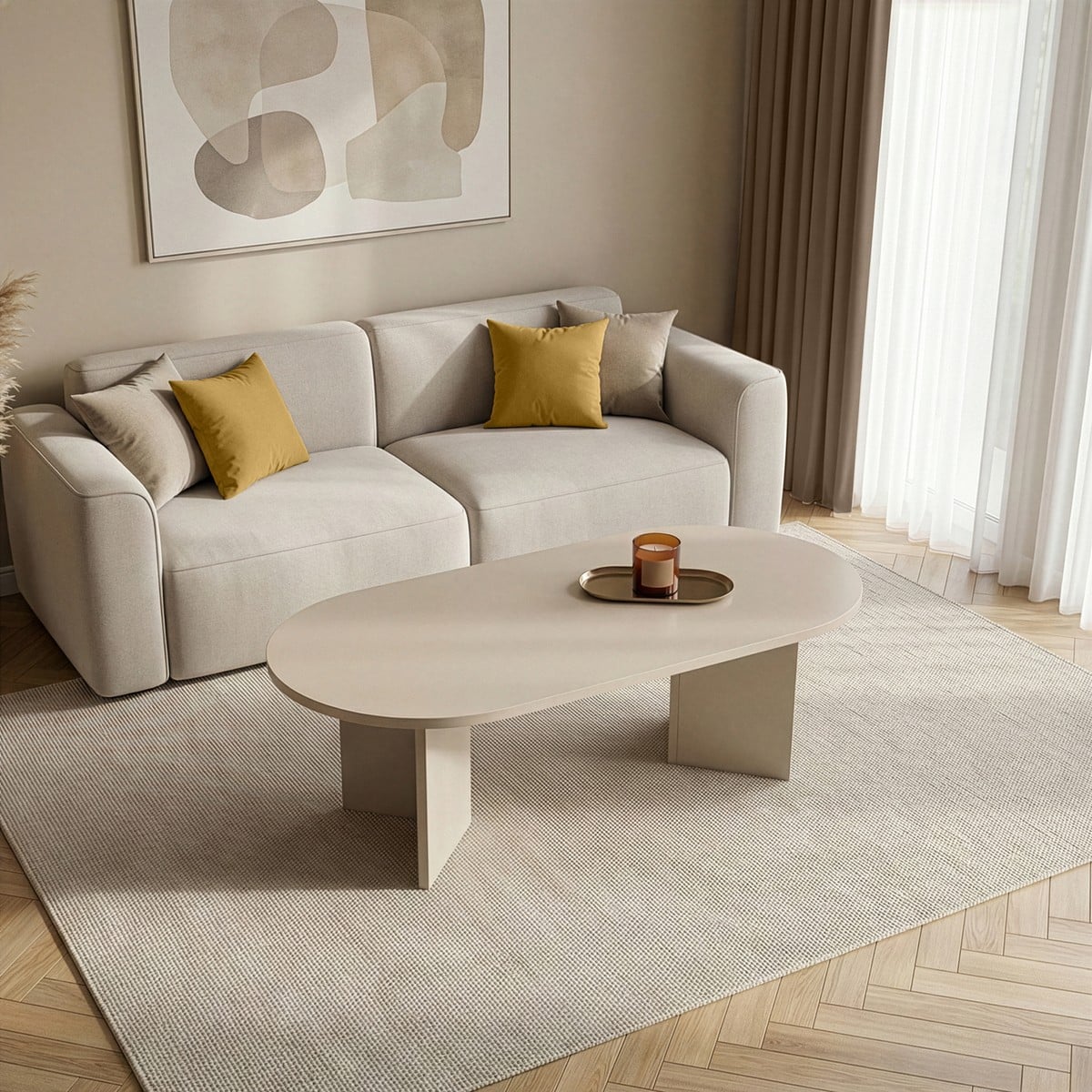 Calicosy - Ovale salontafel B119 cm - IRIS