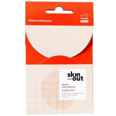Skin & Out CLEAR OUT Patchs stop-boutons x 46