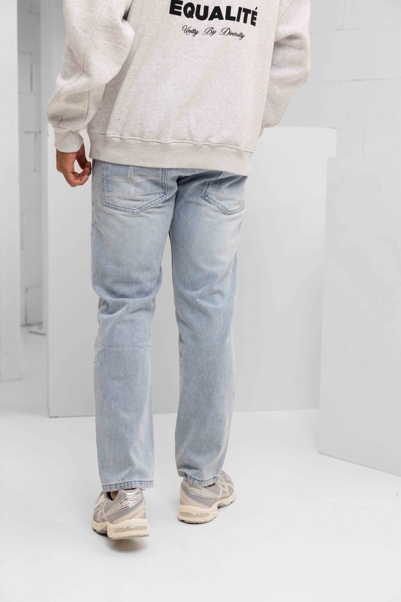Project x Paris Slim Denim Jeans Heren Lichtblauw