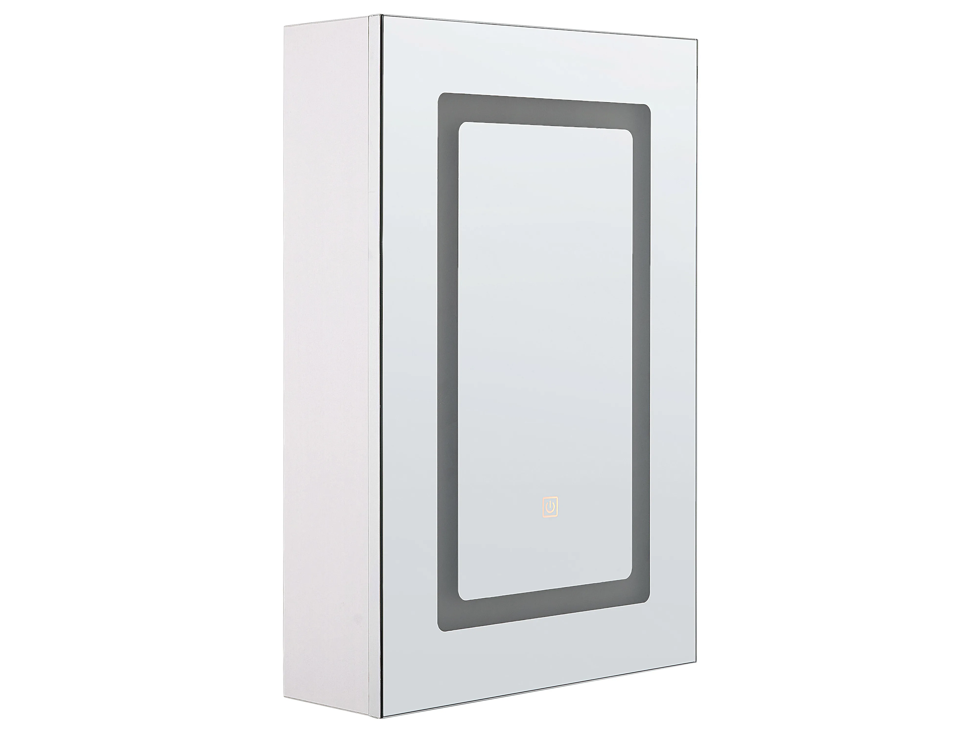Badkamer wandkast met spiegel LED CONDOR 40 cm 60 cm Wit