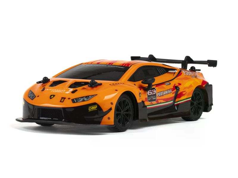 TEC-TOY Auto Lamborghini Huracan GT3 Orange, 1:24 Ferngesteuerter Sportwagen für Kinder ab 6 Jahren