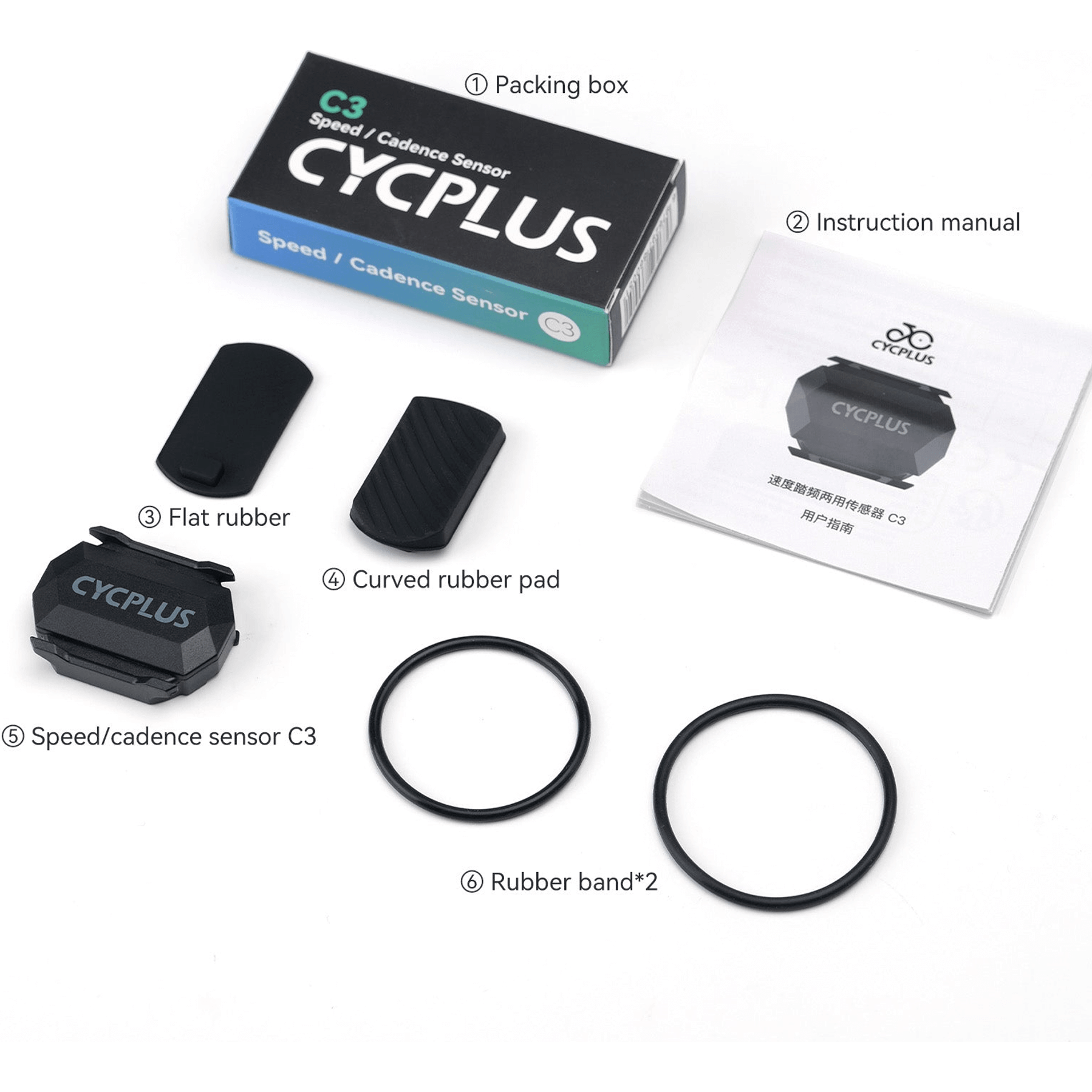 CYCPLUS C3 2-in-1 Snelheid + Cadanssensor