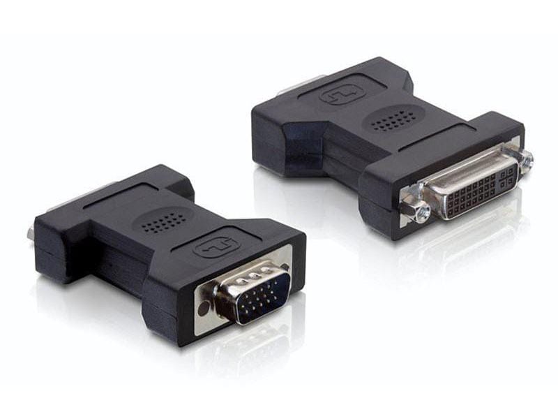 Delock Adapter m-f VGA - DVI-I DVI 24 5 zu VGA 15-Pin