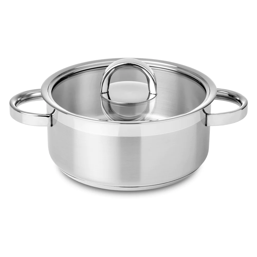 Faitout 16 cm inox Atlantico Glass 1.5 L Silampos