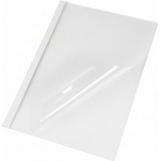 Chemise à reliure thermique, A4, brillant, 6 mm, blanc