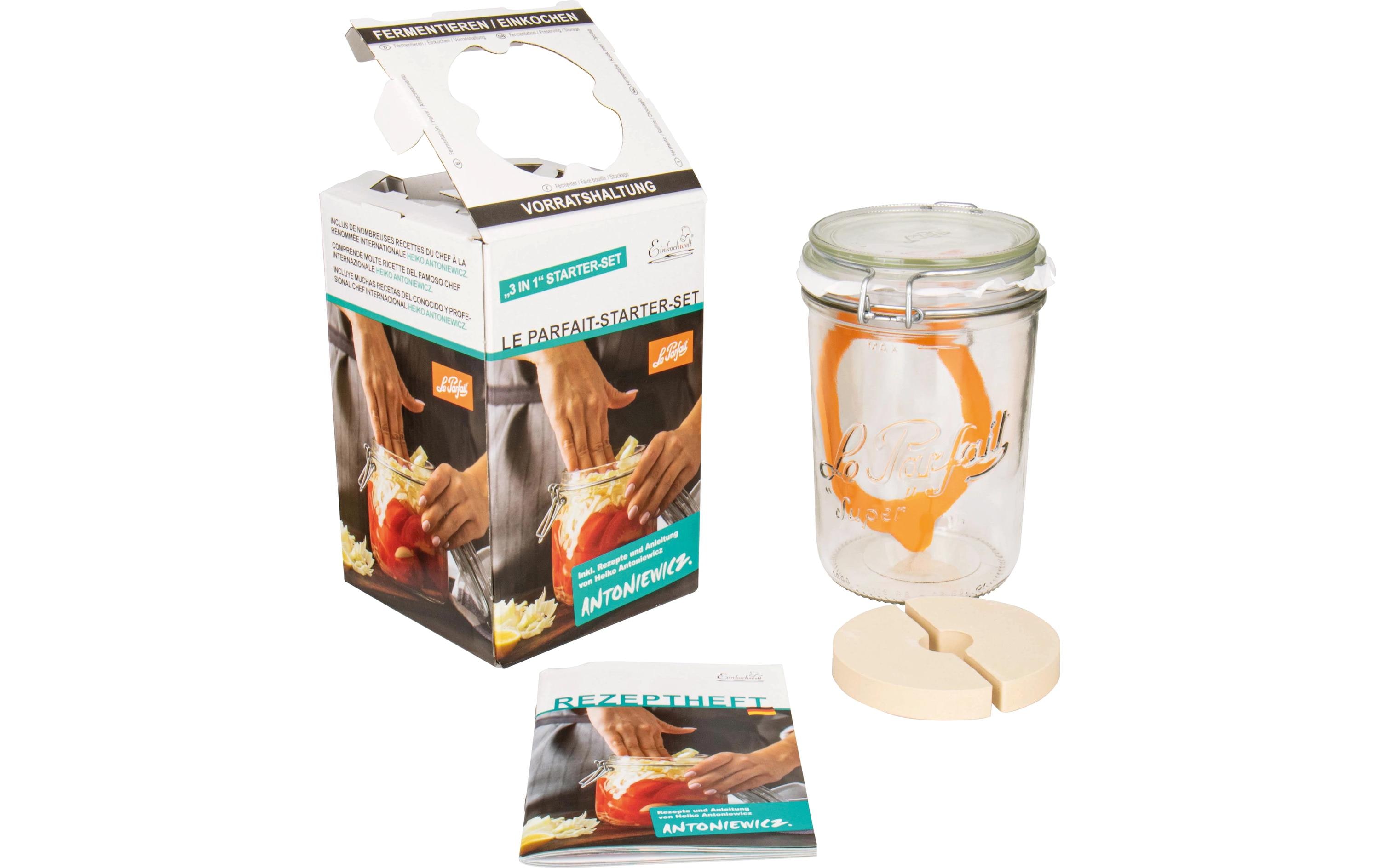 Fermentationsglas Le Parfait Terrines 1000 mlGläser traditionell gern zum Einmachen
