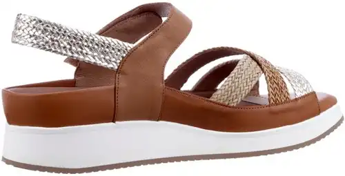PieSanto bruin combi 250425 H - maat 38 sandaal bruin combi - maat 38 Calandschoen