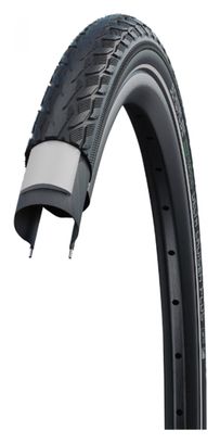 Pneu city - invalide 24 x 1 3-8 Schwalbe delta cruiser plus noir tr (37-540) renfort flanc reflex
