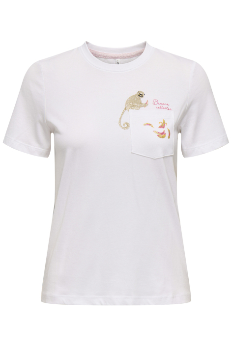 Only witte dames t-shirt