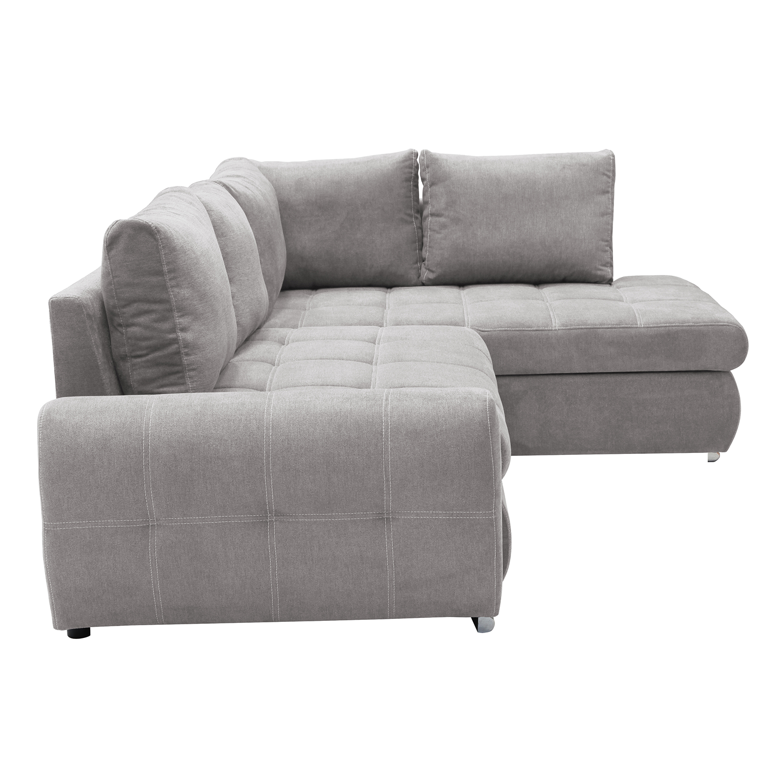 Ecksofa - fango - mit Liegefunktion und Staukasten - Recamiere rechts