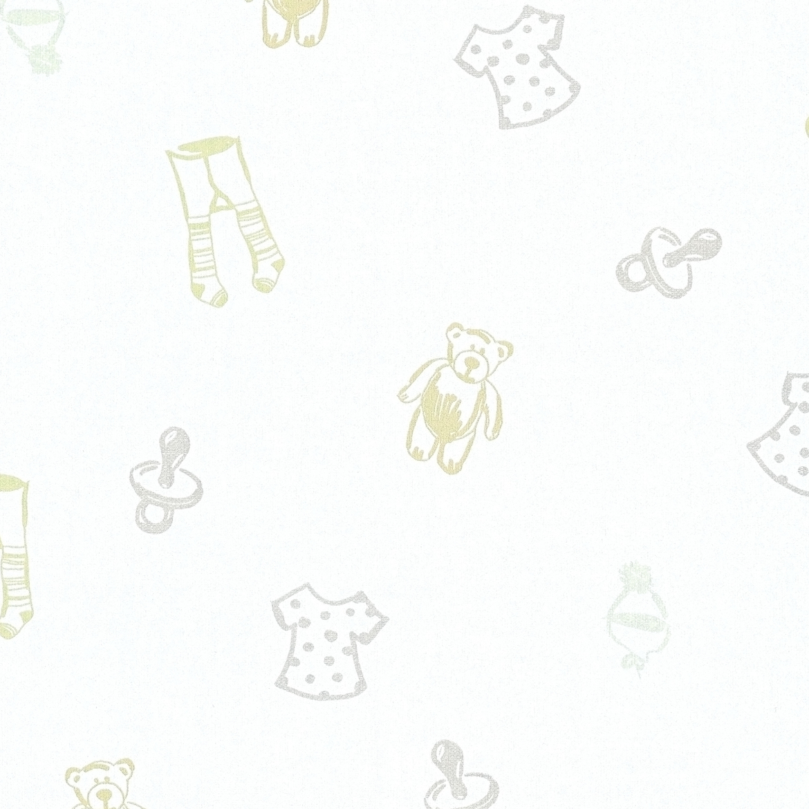 Vliestapete LITTLE STARS - creme-gold - 10 Meter