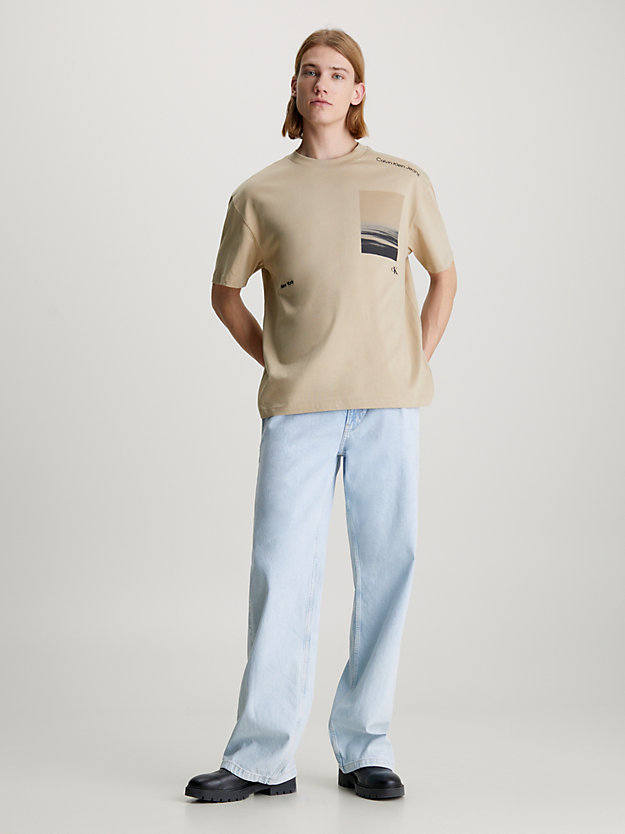 Camiseta com estampa fotográfica