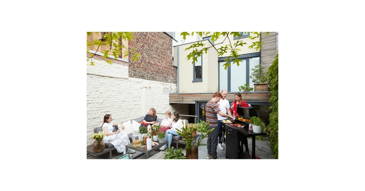 BarbecookE-Luca elektrische barbecue met inklapbare zijtafels  (Zwart)