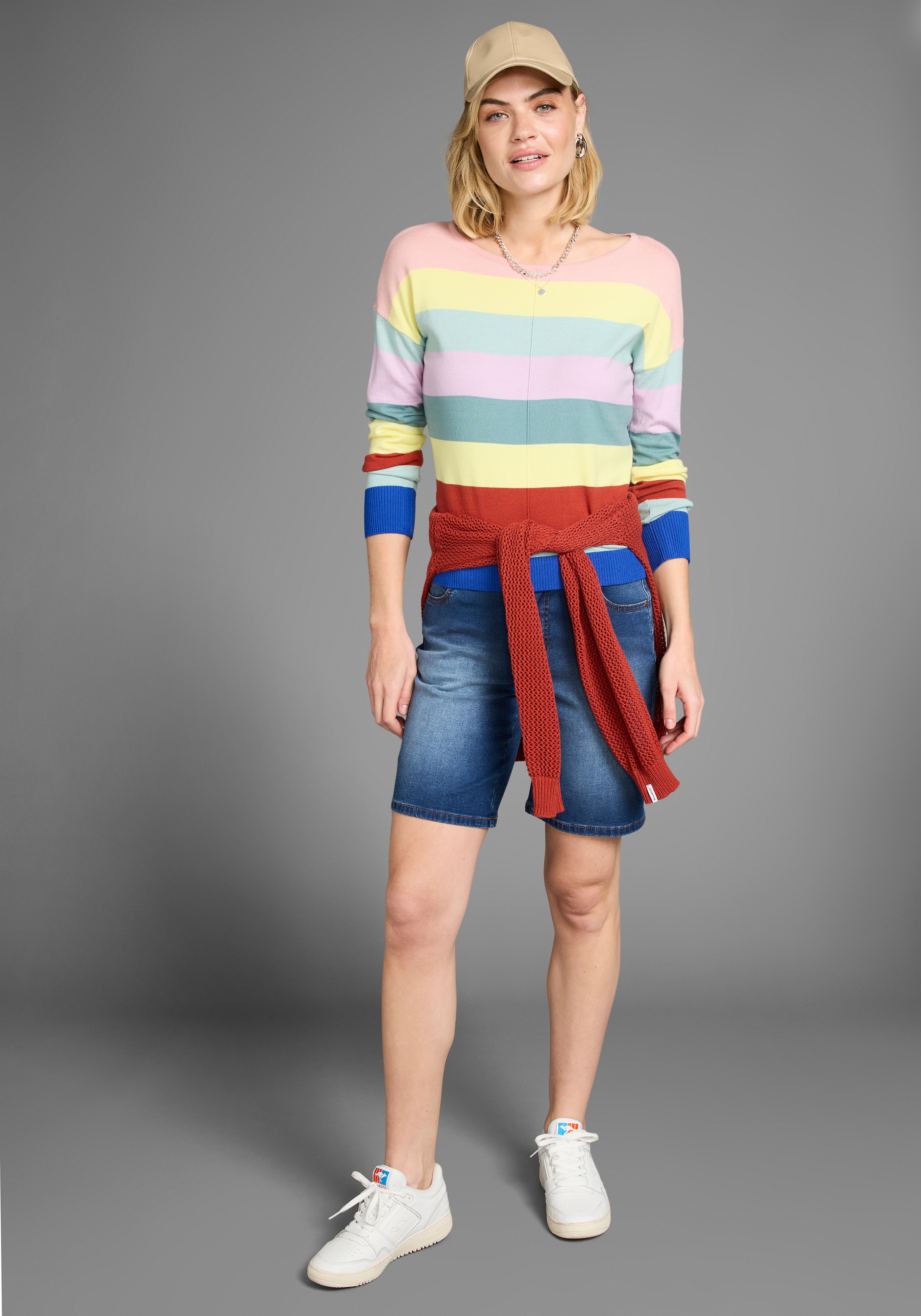 KangaROOS Jeansbermudas , High Waist