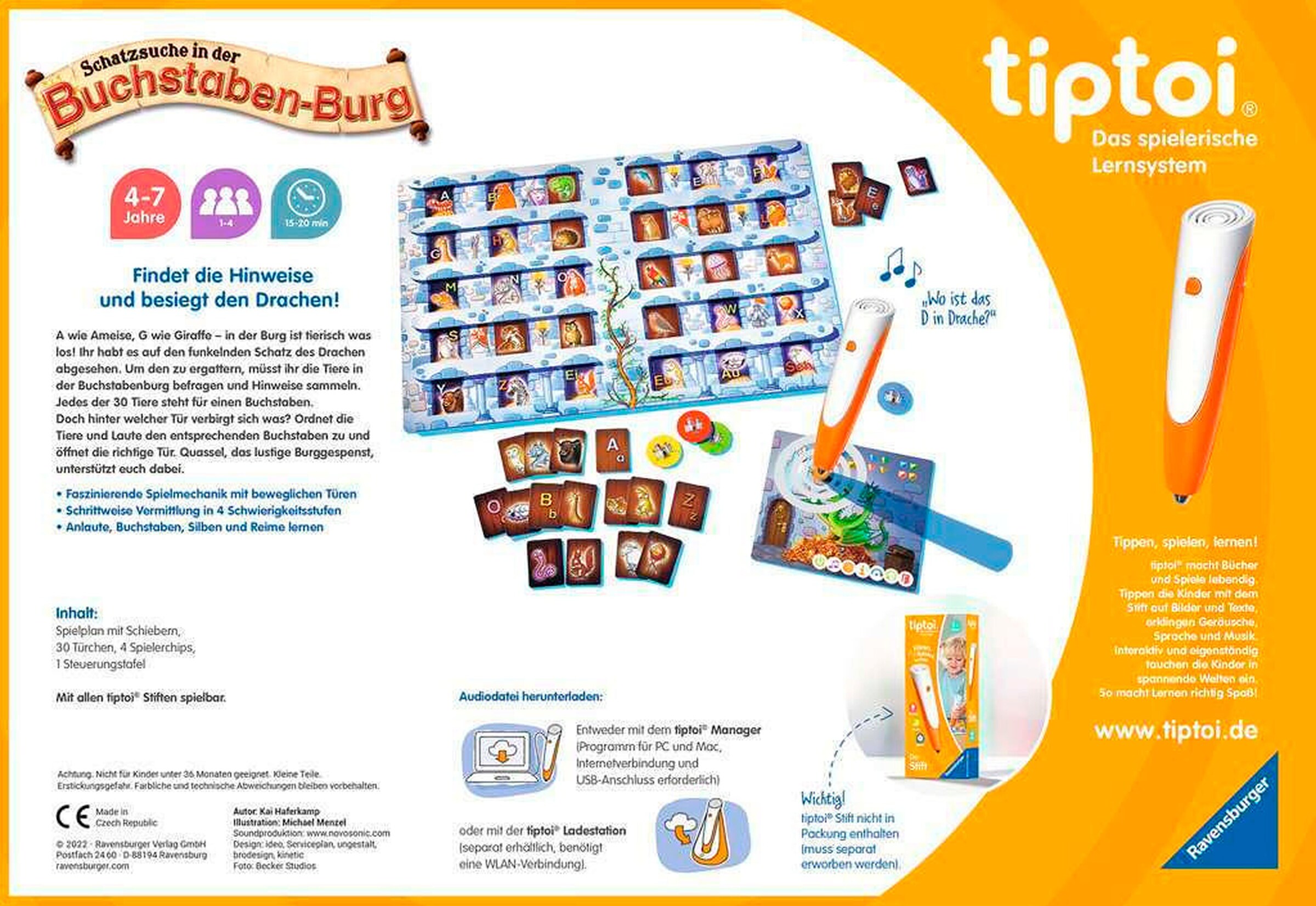 Ravensburger - TIPTOI Schatzsuche in der Buchstaben-Burg