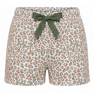 Pyjama short femme motif léopard - BECQUET CRÉATION