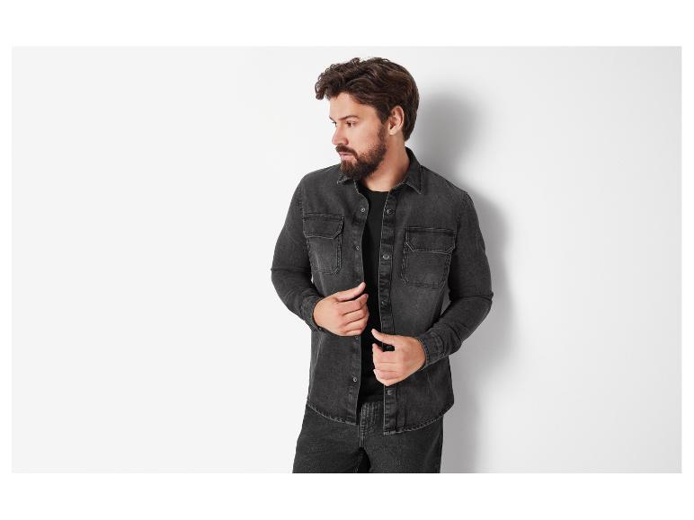 Denim heren overhemd