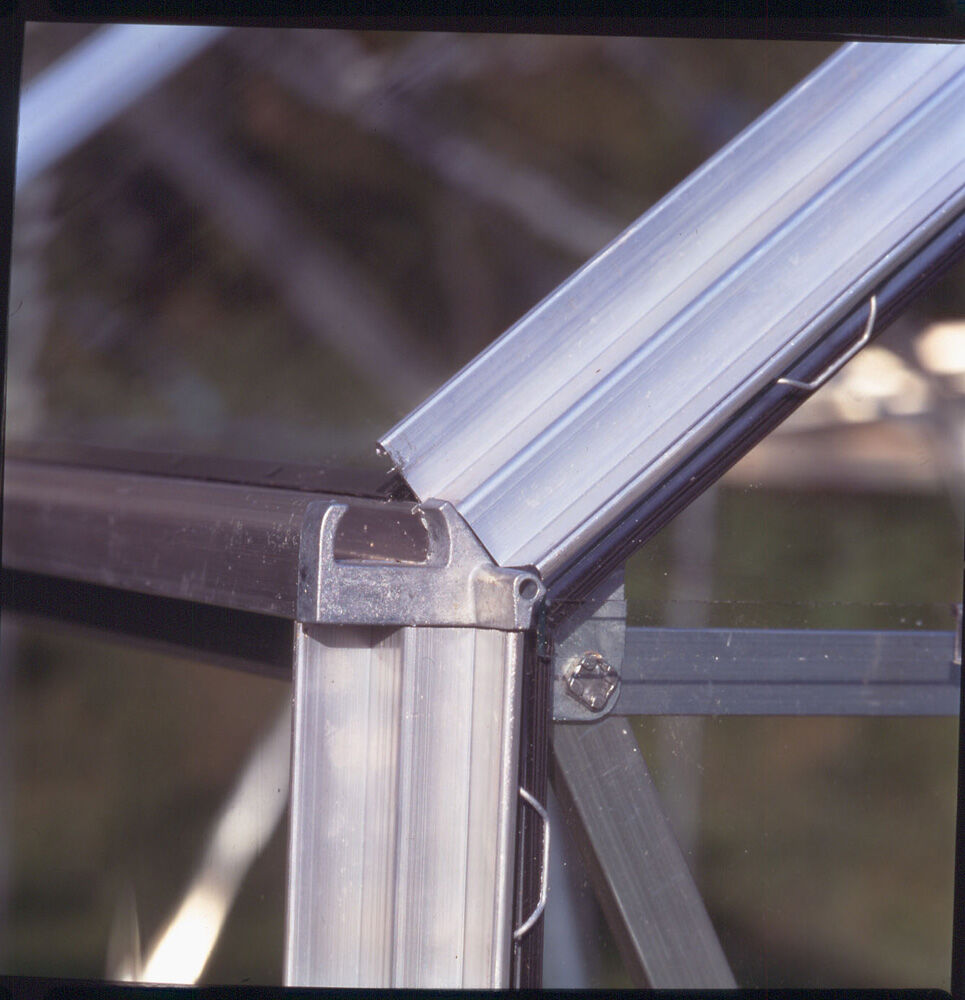 Halls Magnum 108 - Tuinkas - Zilver - 258x257x322 cm - Veiligheidsglas