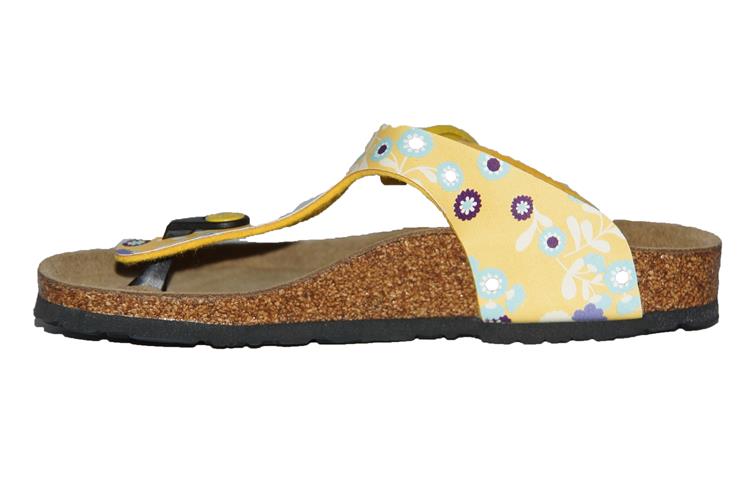 Birkenstock gizeh-smal Summer Spots Yellow