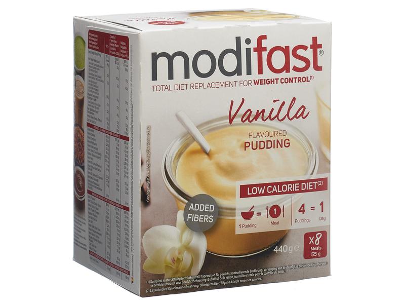 Modifast Pulver Pudding Vanille 8 x 55 g Mahlzeitenersatz Vanillecrème