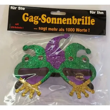 Udo Schmidt Sonnenbrille Frosch glitzer