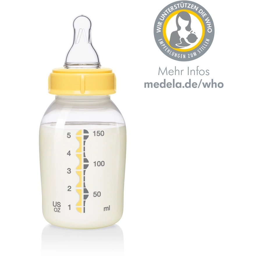 Medela Muttermilchflasche 150 ml, mit Sauger S Langsamer Fluss
