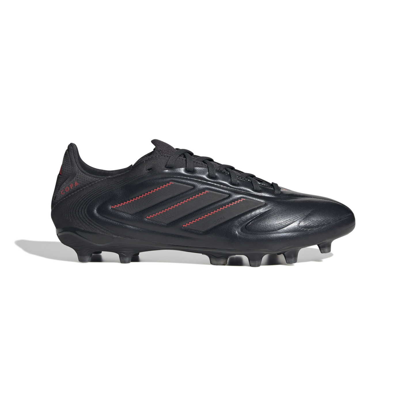 Adidas Copa Pure III Pro Gras Voetbalschoenen (FG) Zwart Donkergrijs Rood