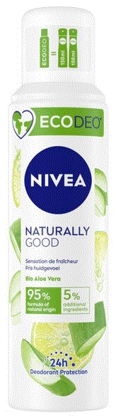 Nivea Naturally Good Bio Aloe Vera Eco Deodorant Spray 125ml