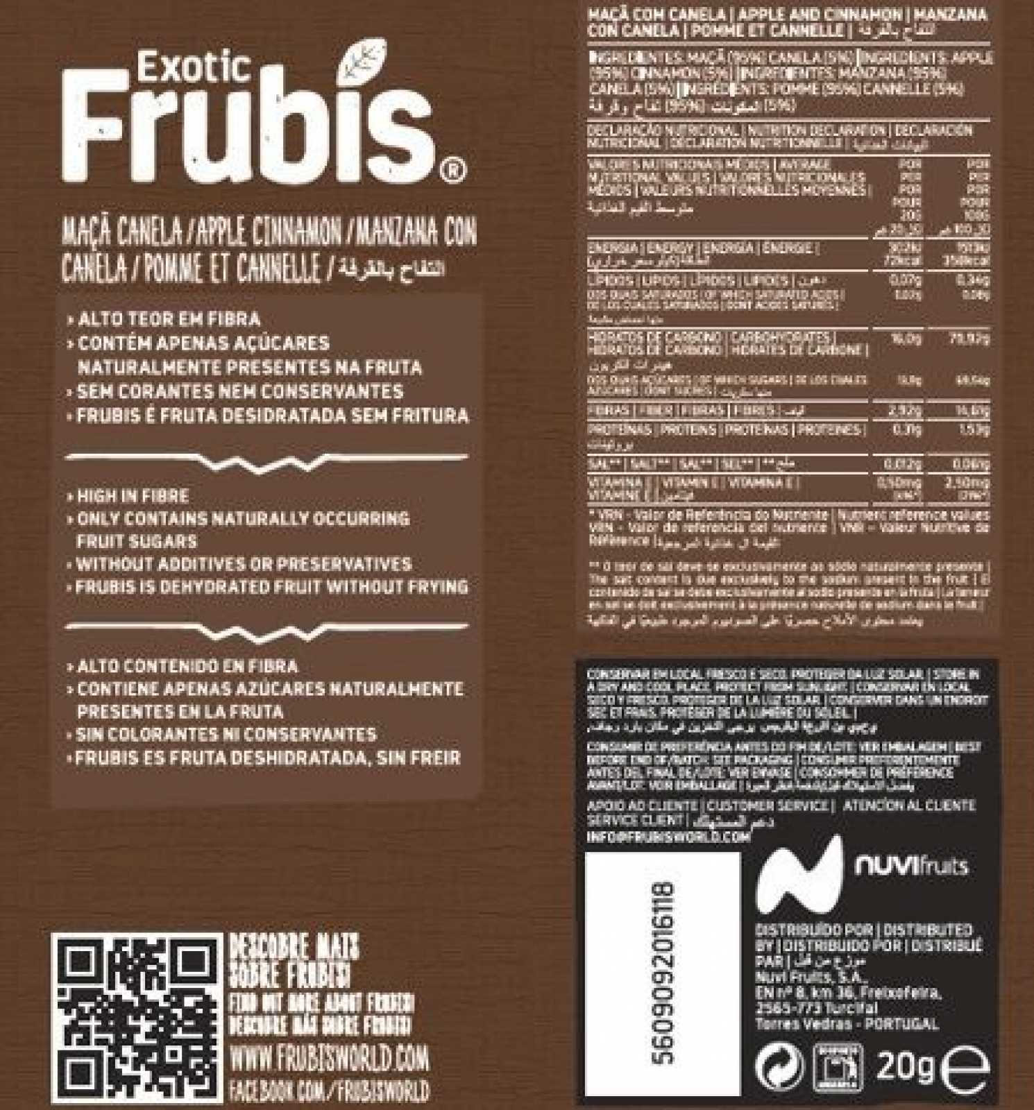 Frubis Maçã 20g