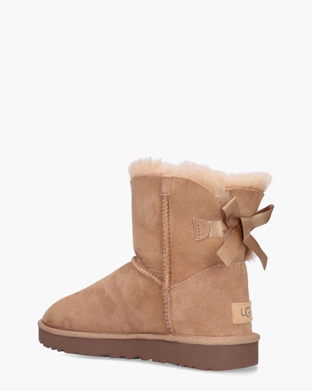UGG Mini Bailey Bow II Boot Rocky Oak Dames Enkelboots