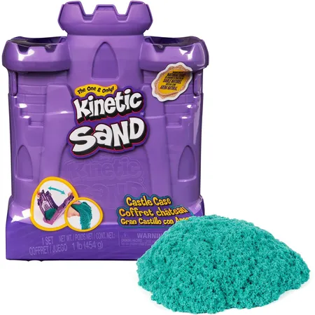 Spin Master Kinetic Sand Burgen Koffer türkisgrün, 453 g