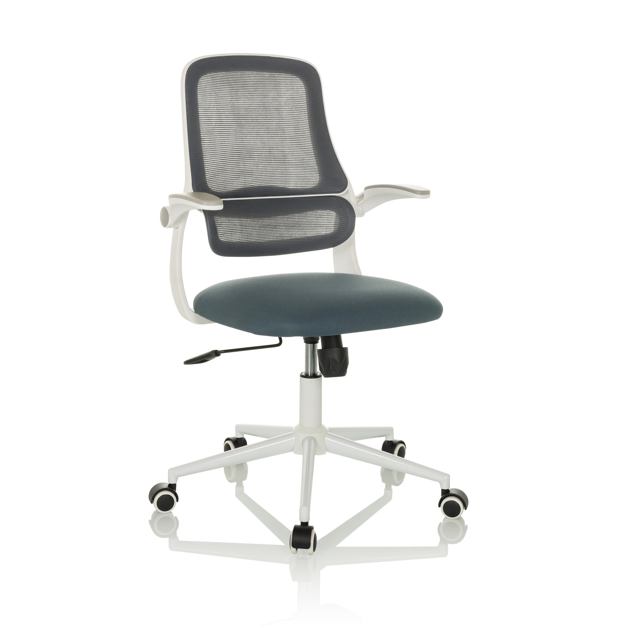 Home Office Bürostuhl MIKO W ECO Stoff/Netzstoff mit abklappbaren Armlehnen hjh OFFICE