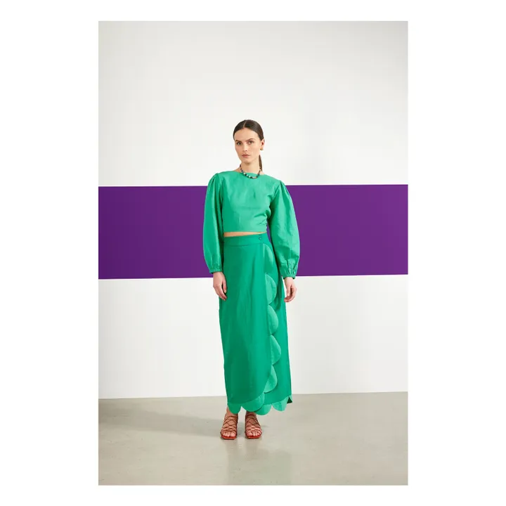 Maria de la Orden Jupe Suzanne | Vert